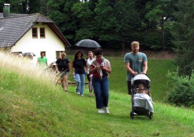 Musikalische Familienwanderung: Vom Tretbad zum Abschluss an der Prinschbachhütte.