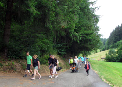 Musikalische Familienwanderung: Vom Tretbad zum Abschluss an der Prinschbachhütte.