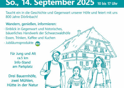 Die gezielte Werbung für die Rundwanderung „Unsere Bauernhöfe“ ist angelaufen. Weit über 1.500 Besucherinnen und Besucher werden erwartet.
