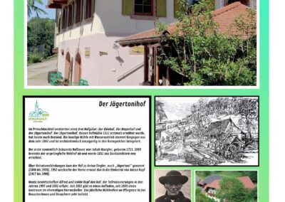 Die wetterfesten Tafeln wurden am letzten Sonntag im Rahmen der Rundwanderung „Unsere Bauernhöfe“ erstmalig der Öffentlichkeit vorgestellt.