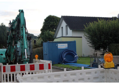 Wasserversorgung: Die Bauarbeiten in der Blessingstraße haben begonnen! Es gibt neue Leitungen im Gebiet Herrenmatt, Blessingstraße und Mühlweg.
