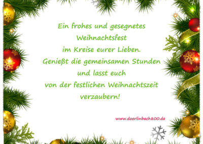 Weihnachten 2025 in Dörlinbach: Warten auf das Christkind … Euch allen ein frohes und gesegnetes Weihnachtsfest!