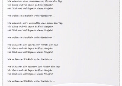 Eine der Varianten fand sich 1982 in der Liedersammlung „De Hans im Schnoogeloch – Alemannische Liäder“, hat aber in Dörlinbach nie wirklich Anklang gefunden.
