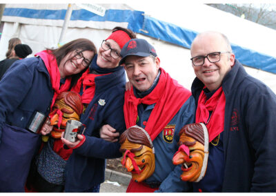 Impressionen vom großen Jubiläumsumzug mit anschießendem Narrentreiben im Narrendorf und in der Festhalle.