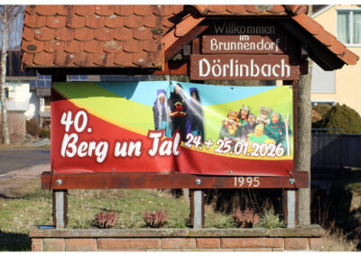 Der Sechserbunds „Berg un Tal“ feierte zwei Tag in Dörlinbach seinen 40. Geburtstag mit Festabend, Narrenmesse, Zunftmeister-Empfang und Jubiläumsumzug.