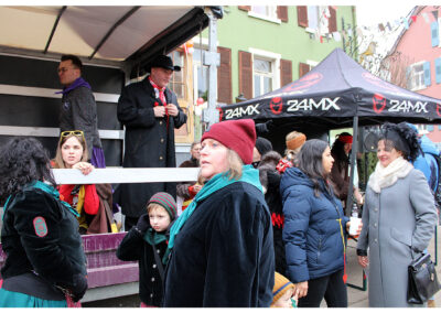 Impressionen vom großen Jubiläumsumzug mit anschießendem Narrentreiben im Narrendorf und in der Festhalle.