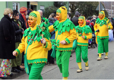 Impressionen vom großen Jubiläumsumzug mit anschießendem Narrentreiben im Narrendorf und in der Festhalle.