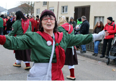 Impressionen vom großen Jubiläumsumzug mit anschießendem Narrentreiben im Narrendorf und in der Festhalle.