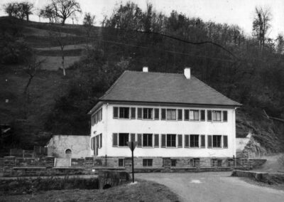 Die Kinderschule beim Sandplatz am Unterrain Ende der 1950er-Jahre. Erbaut in den Jahren 1953 und 1954.