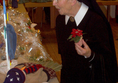Schwester M. Renatis Elfriede Reißmüller (1922 bis 2020). Sie war alljährlich immer bei den Dörlinbacher Missionsbasaren zugegen.