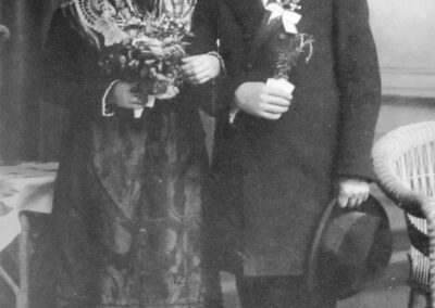 Hochzeit von Hermann (1886 bis 1983) und Paulina Fischer geborene Ketterer (1905 bis 1990) im August 1930.